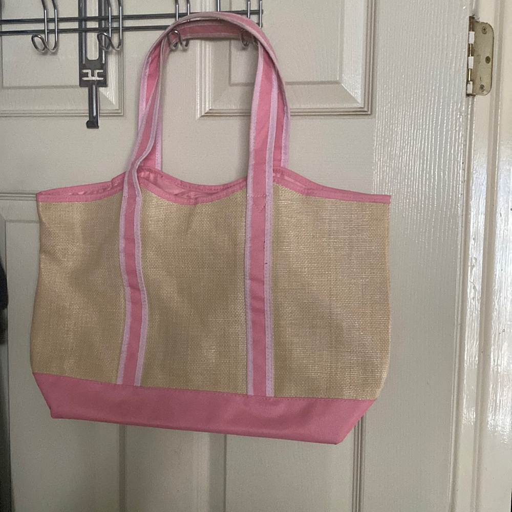 Pink tote bag